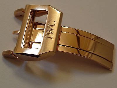 iwc gold deployant clasp|iwc style deployment clasp.